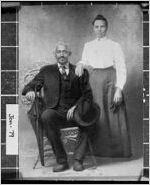 [Photograph of Frank Butler Black and Sally Barfield Black, Clinton, Jones County, Georgia, ca. 1900]