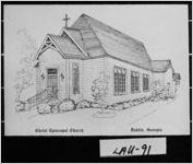 [Sketch of Christ Episcopal Church, Dublin, Laurens County, Georgia]
