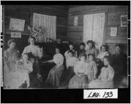 [Photograph of Poplar Springs Industrial School music class, Poplar Springs community, Haralson County, Georgia, ca. 1910]