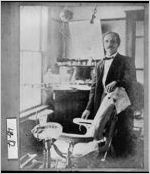 [Photograph of Dr. Caswell in office, Saint Petersburg, Florida, ca. 1900-1939?]