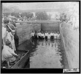 [Photograph of baptismal ceremony, Dahlonega, Lumpkin County, Georgia, between 1920 and 1939]