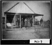 [Photograph of group on general store porch, Jones, McIntosh County, Georgia, ca. 1910]