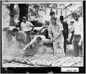 [Photograph of sesquicentennial barbecue, Forsyth, Monroe County, Georgia, 1973]