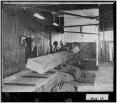 [Photograph of interior of Vaughn Lumber Company, Forsyth, Monroe County, Georgia, 1950-1970]
