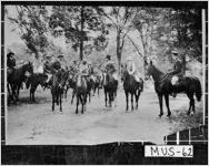 [Photograph of Fort Benning Hunt Club members, Fort Benning, Muscogee (Chattahoochee) County, Georgia, 1927]