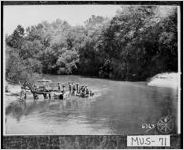 [Photograph of soldiers transporting artillery piece, Fort Benning, Muscogee (Chattahoochee) County, Georgia, 1936]