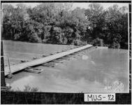 [Photograph of pontoon bridge, Fort Benning, Muscogee (Chattahoochee) County, Georgia, ca. 1926]