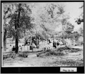 [Photograph of a group gathered at the spring at Salem Campground, Newton County, Georgia, 1931]