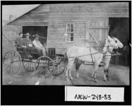 [Photograph of a group of men in front of Riley Stewart Barn, Newton County, Georgia, ca. 1920]