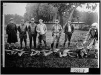 [Photograph of hunters viewing their deer, Ossabaw Island, Chatham County, Georgia, 1927 or 1928]