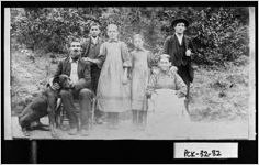 [Photograph of John Gordon Coffey, his wife and children, Pickens County, Georgia, not after 1900]