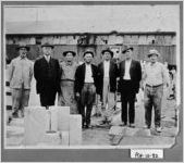[Photograph of foremen at the Georgia Marble Company with Colonel Sam Tate, Tate, Pickens County, Georgia, ca. 192-]