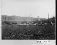 [Photograph of tombstones in front of the Georgia Marble Company, Tate, Pickens County, Georgia, ca. 1890]