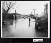 [Photograph of street in flood, Rockmart, Polk County, Georgia, ca.1944-1946?]