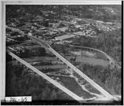 [Photograph of aerial view of bridges over the Ocmulgee River, Hawkinsville, Pulaski County, Georgia, 1959 Oct. 25]