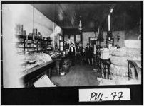 [Postcard of interior of Elijah Richardson's store, Hawkinsville, Pulaski County, Georgia, between 1910 and 1915]