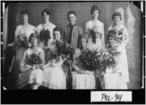 [Photograph of the first 11th grade class to graduate from Hawkinsville High School, Hawkinsville, Pulaski County, Georgia, 1918]
