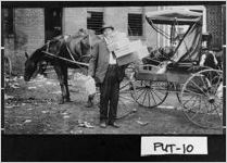 [Postcard of rural mail carrier LeRoy Little and his mail buggy, Putnam County, Georgia, ca. 1915]
