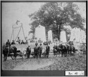 [Photograph of Rockville Academy's parade floats, Eatonton, Putnam County, Georgia, ca. 1910]
