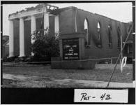 [Photograph of First Baptist Church after fire, Eatonton, Putnam County, Georgia, 1978 Dec.]