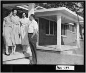 [Photograph of Mayor Allan Marshall and others commemorating public housing, Eatonton, Putnam County, Georgia, ca. 1954-1956?]