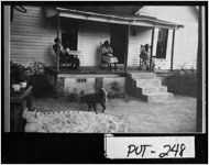 [Photograph of new steps on porch of house, Eatonton, Putnam County, Georgia, 1952]