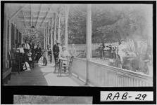 [Photograph of group on porch of Cliff House, Tallulah Falls, Rabun County, Georgia, ca. 1906]