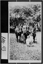 [Photograph of farmer and children, Persimmon, Rabun County, Georgia, between 1930 and 1933]