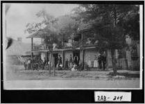 [Photograph of group in front of Blue Ridge Hotel, Clayton, Rabun County, Georgia, ca. 1895]