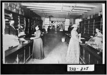 [Photograph of interior of Bill Long's general merchandise store, Clayton, Rabun County, Georgia, ca. 1900]