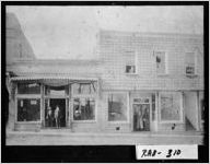 [Photograph of two businesses on Main Street, Clayton, Rabun County, Georgia, ca. 1900]