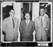 [Photograph of three doctors of Patterson Hospital, Cuthbert, Randolph County, Georgia, ca. 1947]