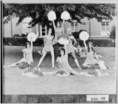 [Photograph of Randolph Southern School cheerleaders, Shellman, Randolph County, Georgia, 1975]