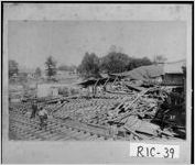 [Photograph of wreckage caused by 1888 flood, Augusta, Richmond County, Georgia, 1888 Sept. 10 or 11]