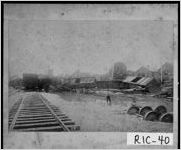 [Photograph of railroad car wreckage caused by flood, Augusta, Richmond County, Georgia, 1888 Sept. 10 or 11]