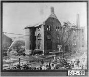 [Photograph of fire at the Georgia Railroad General Office on 8th Street, Augusta, Richmond County, Georgia, 1920 Jan. ]