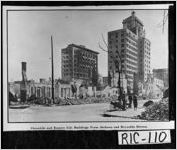 Chronicle and Empire Life Buildings from Jackson and Reynolds Streets