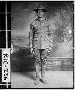 [Postcard of Frank Butler Black in his World War I uniform, Augusta, Richmond County, Georgia, ca. 1917]