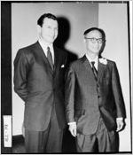 [Photograph of Carl Sanders and C. H. Lam, Augusta, Richmond County, Georgia, 1960]