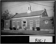 [Postcard of Rockdale County Courthouse on Main Street, Conyers, Rockdale County, Georgia, 1952]