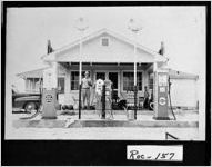 [Photograph of Gulf service station, Conyers, Rockdale County, Georgia, 1953]