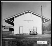 [Photograph of the Seaboard Coast Line Railroad Depot, Donalsonville, Seminole County, Georgia, 1979 Jan.]