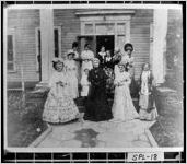 [Photograph of costume partygoers, Griffin, Spalding County, Georgia, 1900-1905]
