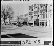 [Photograph of businesses, Griffin along North Hill Street, Griffin, Spalding County, Georgia, 1974]