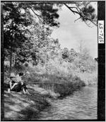 [Photograph of young boy fishing, Spalding County, Georgia]