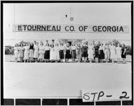 [Photograph of general office staff of LeTourneau Co. of Georgia, Toccoa, Stephens County, Georgia, ca. 1950-1953?]