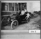 [Photograph of James family posing in Mitchell automobile, Lumpkin, Stewart County, Georgia, 1912]
