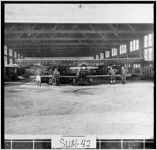 [Photograph of airplane in hanger at Souther Field airport, Sumter County, Georgia, 1918]