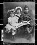 [Photograph of Mary Charlotte, George, and E. J. Tyson posing for portrait, Americus, Sumter County, Georgia, ca. 1918]