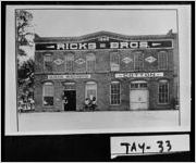 [Photograph of Ricks Bros. store, Reynolds, Taylor County, Georgia, 1909]
